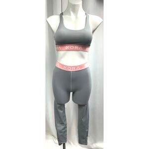 50% OFF Kora Fitness Workout Yoga 2 Piece Set Leggings Bra